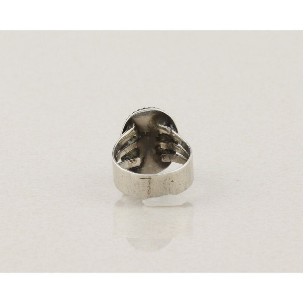 Sterling Silver Natural Turquoise Ring Size 6 - Picture 6 of 6